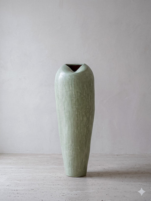 Authentic Moroccan Lime-based Plaster Vase